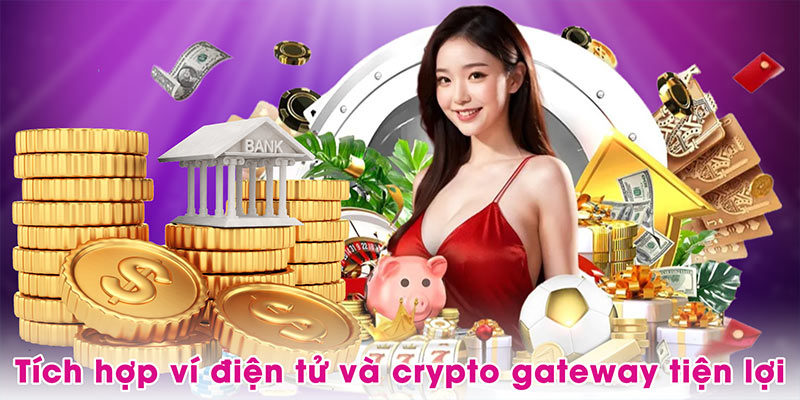 Tích hợp ví điện tử và crypto gateway tiện lợi